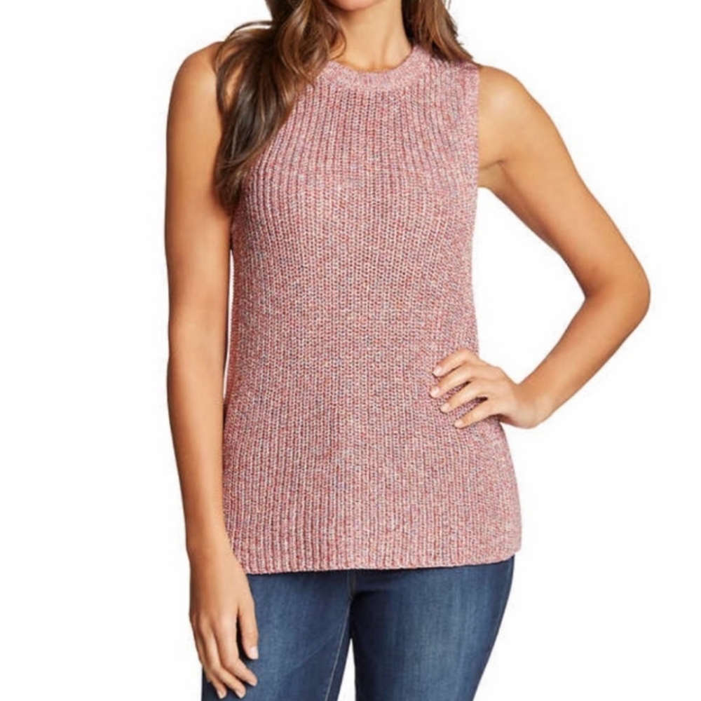 Ella Moss Sleeveless Knit Sweater Top Sz XL